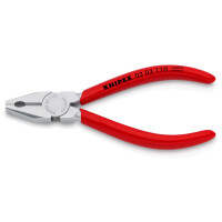 KNIPEX 03 03 110 Mini-Kombizange mit Kunststoff überzogen verchromt 110 mm