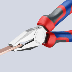 KNIPEX 03 05 160 SB Kombizange mit Comfort-Griffen verchromt 160 mm