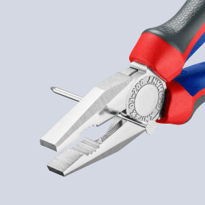 KNIPEX 03 05 200 SB Kombizange mit Comfort-Griffen verchromt 200 mm