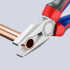 KNIPEX 03 05 200 SB Kombizange mit Comfort-Griffen verchromt 200 mm