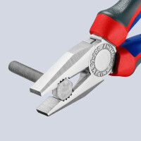 KNIPEX 03 05 200 SB Kombizange mit Comfort-Griffen verchromt 200 mm