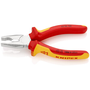 KNIPEX 03 06 160 SB Kombizange isoliert mit...