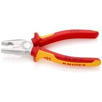 KNIPEX 03 06 200 SB Kombizange isoliert mit Mehrkomponenten-Hüllen, VDE-geprüft verchromt 200 mm