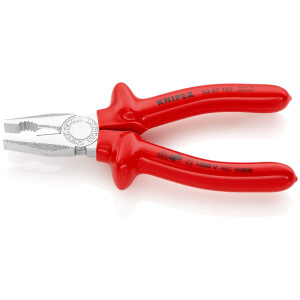 KNIPEX 03 07 180 Kombizange tauchisoliert,...