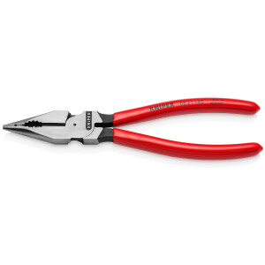 KNIPEX 08 21 185 SB Spitz-Kombizange mit Kunststoff...