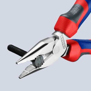 KNIPEX 08 25 145 SB Spitz-Kombizange mit Comfort-Griffen verchromt 145 mm