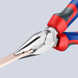 KNIPEX 08 25 145 SB Spitz-Kombizange mit Comfort-Griffen verchromt 145 mm