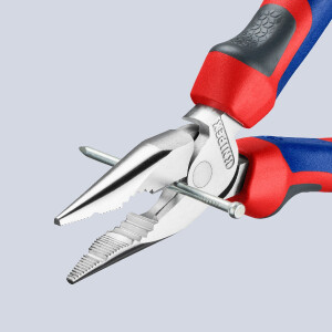 KNIPEX 08 25 145 SB Spitz-Kombizange mit Comfort-Griffen verchromt 145 mm