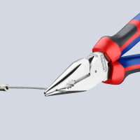 KNIPEX 08 25 185 SB Spitz-Kombizange mit Comfort-Griffen verchromt 185 mm