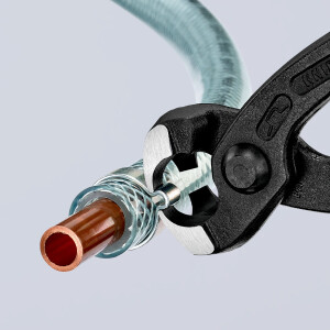 KNIPEX 10 99 I220 SB Ohrklemmenzange mit Kunststoff überzogen schwarz atramentiert 220 mm