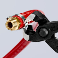 KNIPEX 10 99 I220 Ohrklemmenzange mit Kunststoff überzogen schwarz atramentiert 220 mm
