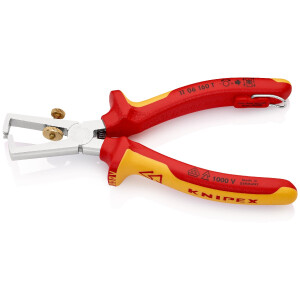 KNIPEX 11 06 160 T Abisolierzange mit Öffnungsfeder,...
