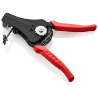 KNIPEX 12 11 180 Abisolierzange mit Formmessern mit Kunststoff-Griffhüllen schwarz lackiert 180 mm