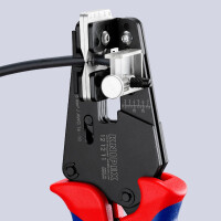 KNIPEX 12 12 11 Präzisions-Abisolierzange mit Formmessern 1,5/2,5/4/6 mm² mit Mehrkomponenten-Hüllen brüniert 195 mm