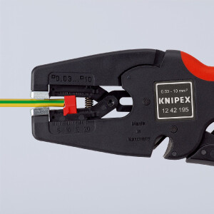KNIPEX 12 42 195 SB MultiStrip 10 Automatische Abisolierzange 195 mm