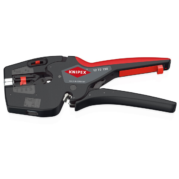KNIPEX 12 72 190 SB NexStrip® Elektriker-Multiwerkzeug mit rutschhemmenden Kunststoff-Hüllen 190 mm