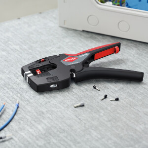 KNIPEX 12 72 190 NexStrip® Elektriker-Multiwerkzeug mit rutschhemmenden Kunststoff-Hüllen 190 mm