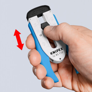 KNIPEX 12 85 110 SB Abisolierwerkzeug für Glasfaserkabel  190 mm