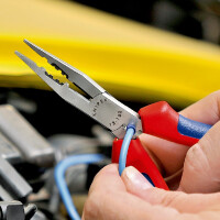 KNIPEX 13 01 160 SB Verdrahtungszange mit Kunststoff überzogen schwarz atramentiert 160 mm