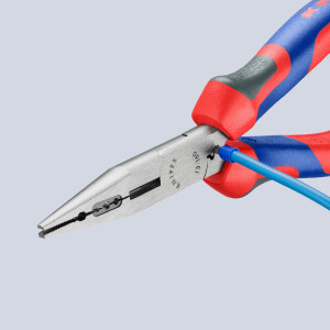 KNIPEX 13 02 160 SB Verdrahtungszange mit Comfort-Griffen schwarz atramentiert 160 mm