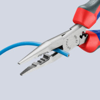 KNIPEX 13 02 160 SB Verdrahtungszange mit Comfort-Griffen schwarz atramentiert 160 mm