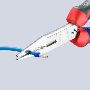 KNIPEX 13 05 160 Verdrahtungszange gummierter Griff verchromt 160 mm