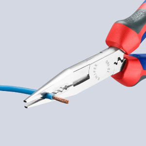 KNIPEX 13 05 160 Verdrahtungszange gummierter Griff verchromt 160 mm