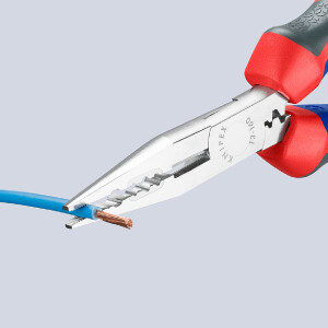 KNIPEX 13 05 160 Verdrahtungszange gummierter Griff verchromt 160 mm