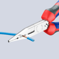 KNIPEX 13 05 160 Verdrahtungszange gummierter Griff verchromt 160 mm