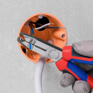 KNIPEX 13 42 165 Abmantelungszange mit Comfort-Griffen schwarz atramentiert 165 mm