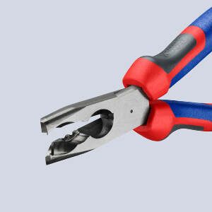 KNIPEX 13 42 165 Abmantelungszange mit Comfort-Griffen schwarz atramentiert 165 mm
