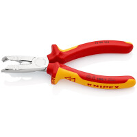 KNIPEX 13 46 165 SB Abmantelungszange isoliert mit Mehrkomponenten-Hüllen, VDE-geprüft verchromt 165 mm