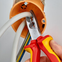 KNIPEX 13 46 165 SB Abmantelungszange isoliert mit Mehrkomponenten-Hüllen, VDE-geprüft verchromt 165 mm