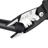 KNIPEX 13 71 200 ME SB Multifunktions-Elektrikerzange metrisches Modell mit Kunststoff überzogen schwarz atramentiert 200 mm