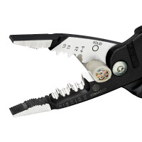 KNIPEX 13 71 200 ME Multifunktions-Elektrikerzange metrisches Modell mit Kunststoff überzogen schwarz atramentiert 200 mm
