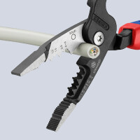 KNIPEX 13 72 200 ME SB Multifunktions-Elektrikerzange metrisches Modell mit Comfort-Griffen schwarz atramentiert 200 mm