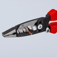 KNIPEX 13 72 8 WireStripper Multifunktions-Elektrikerzangen amerikanisches Modell mit Comfort-Griffen schwarz atramentiert 200 mm