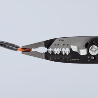 KNIPEX 13 72 8 WireStripper Multifunktions-Elektrikerzangen amerikanisches Modell mit Comfort-Griffen schwarz atramentiert 200 mm