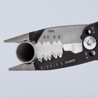 KNIPEX 13 72 8 WireStripper Multifunktions-Elektrikerzangen amerikanisches Modell mit Comfort-Griffen schwarz atramentiert 200 mm