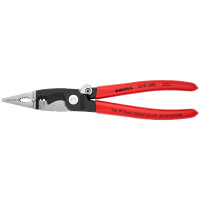 KNIPEX 13 91 200 Elektro-Installationszange mit Kunststoff überzogen schwarz atramentiert 200 mm