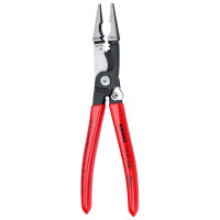KNIPEX 13 91 200 Elektro-Installationszange mit Kunststoff überzogen schwarz atramentiert 200 mm