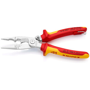 KNIPEX 13 96 200 T BK Elektro-Installationszange isoliert...