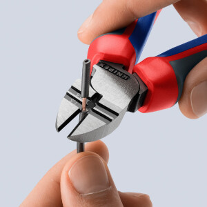 KNIPEX 14 22 160 Abisolier-Seitenschneider mit Comfort-Griffen schwarz atramentiert 160 mm