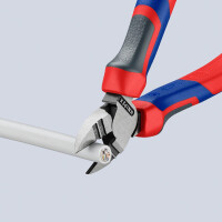 KNIPEX 14 22 160 Abisolier-Seitenschneider mit Comfort-Griffen schwarz atramentiert 160 mm