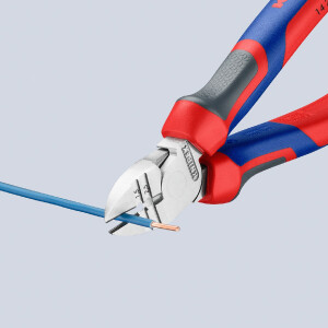 KNIPEX 14 25 160 Abisolier-Seitenschneider mit Comfort-Griffen verchromt 160 mm
