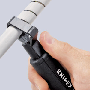 KNIPEX 16 30 135 SB Abmantelungswerkzeug für Wendelschnitt schlagfestes Kunststoffgehäuse 135 mm