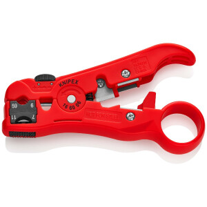 KNIPEX 16 60 06 SB Abisolierwerkzeug für Koaxial-...