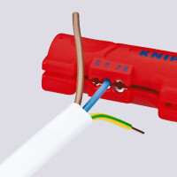 KNIPEX 16 64 125 SB Abmantelungswerkzeug für Flach- und Rundkabel  125 mm