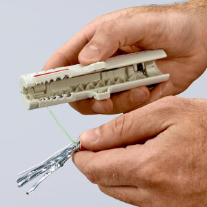 KNIPEX 16 65 125 SB Abmantelungswerkzeug für Datenkabel  125 mm