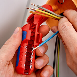 KNIPEX 16 95 01 SB ErgoStrip® Universal-Abmantelungswerkzeug für Rechtshänder 135 mm